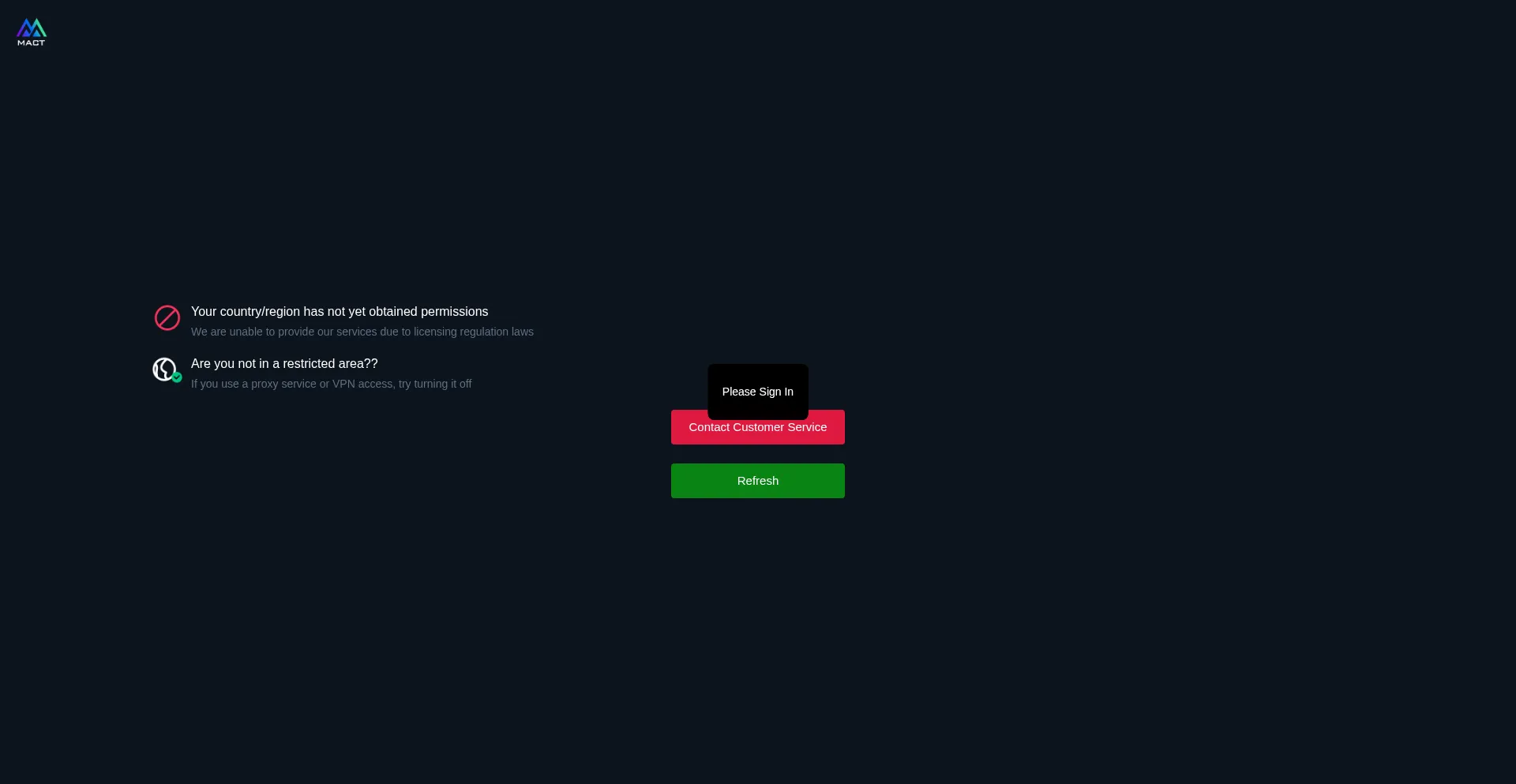 Website screenshot of Mact-top.com