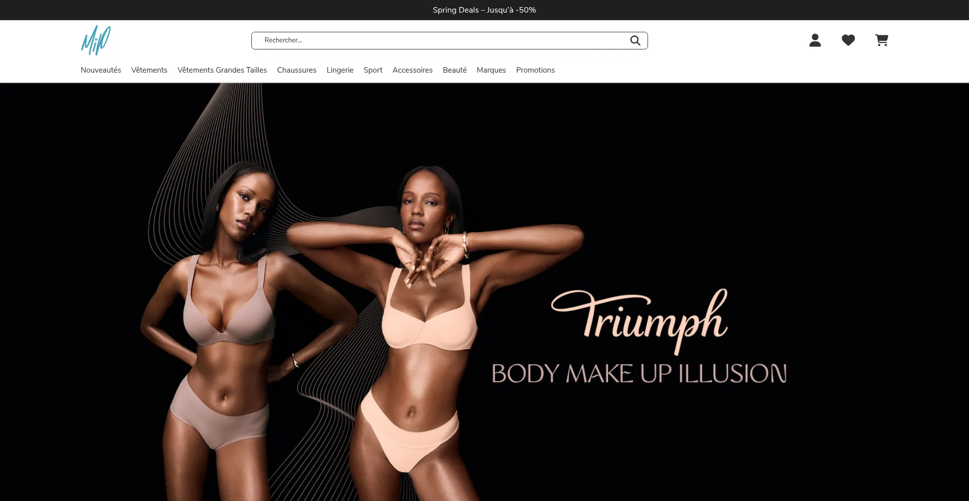 Website screenshot of Madeinparadis.com