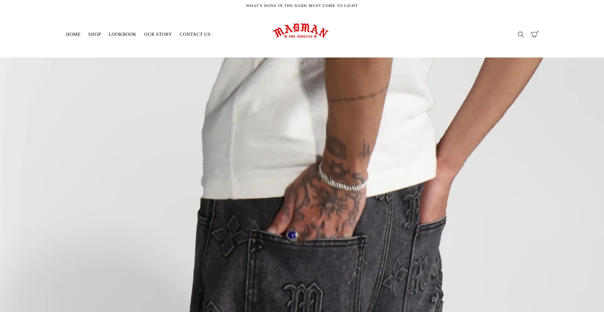 Website screenshot of Madmanlosangeles.com
