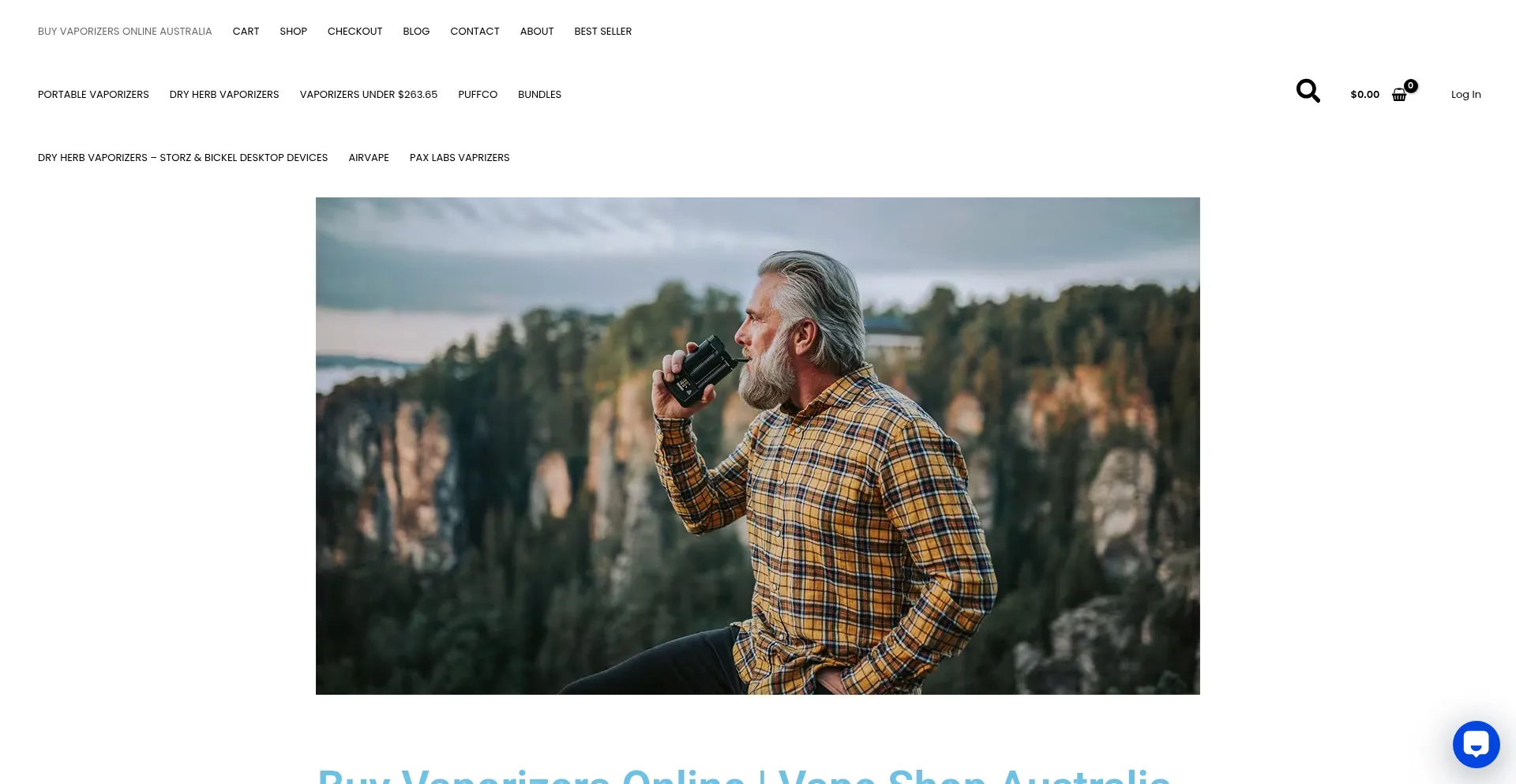 Website screenshot of Magicvaporizers4australia.com