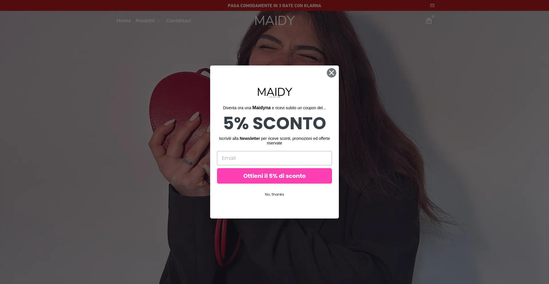 Maidycollection.com Screenshot