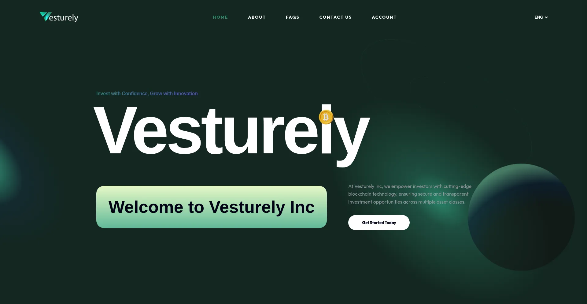Website screenshot of Mail.vesturely.org