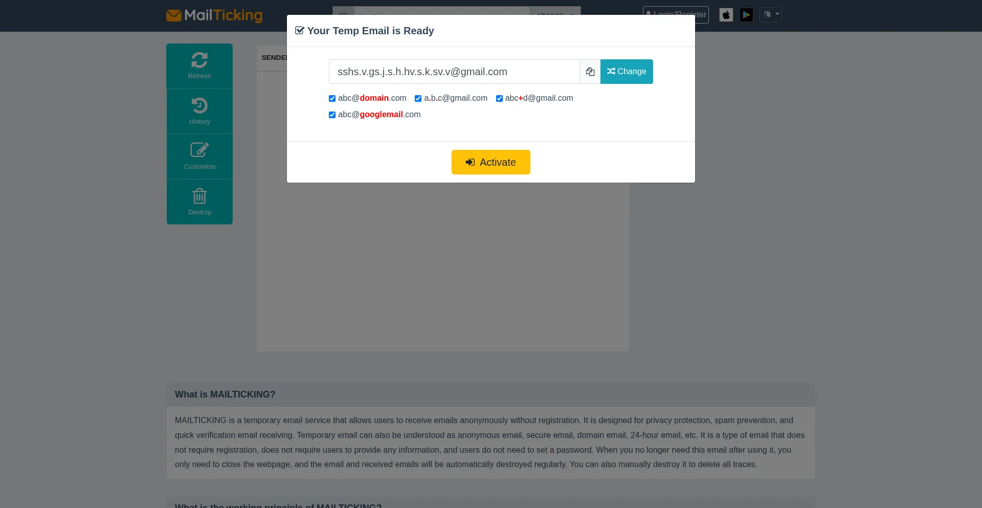 Mailticking.com