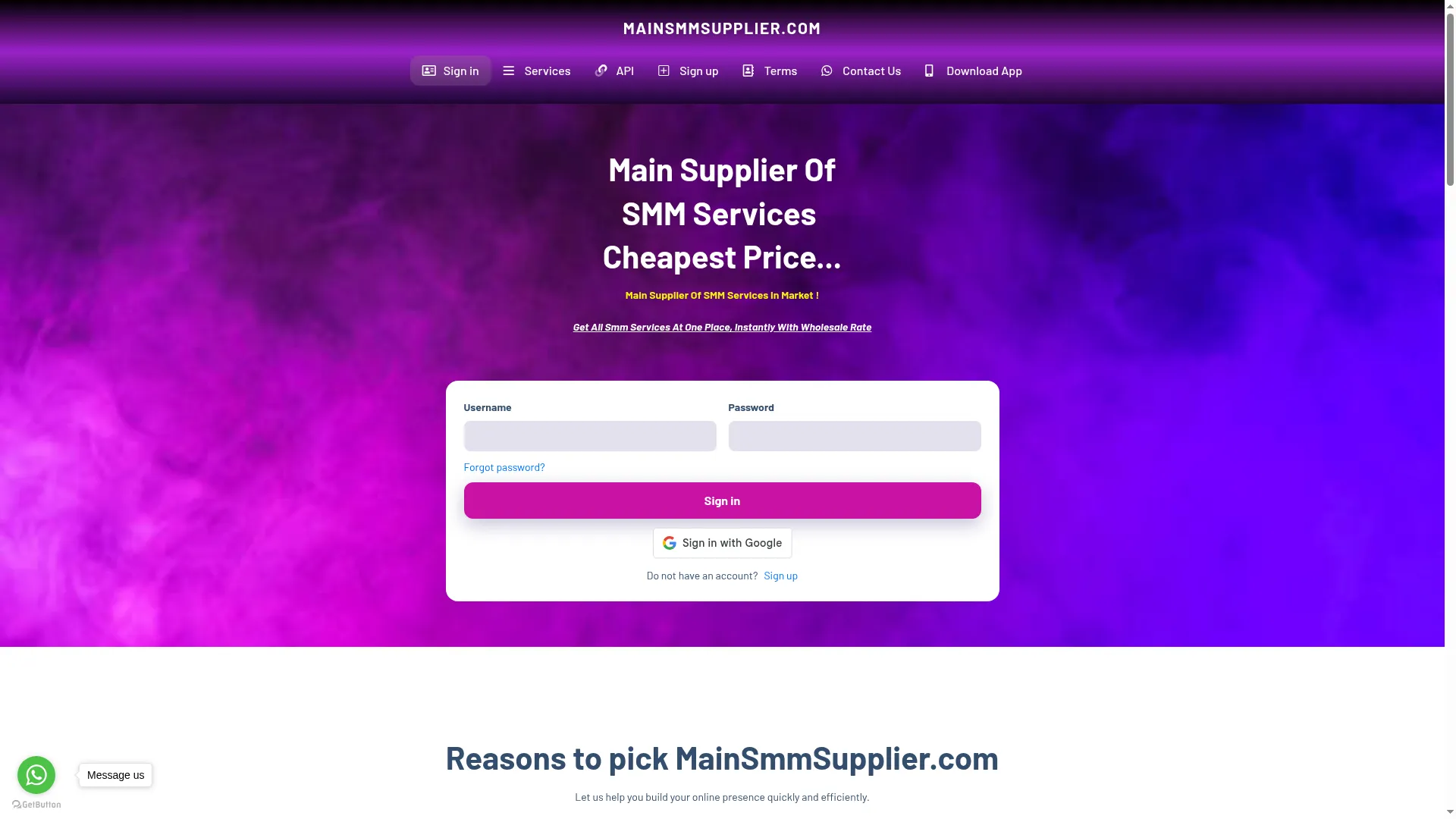 Mainsmmsupplier.com
