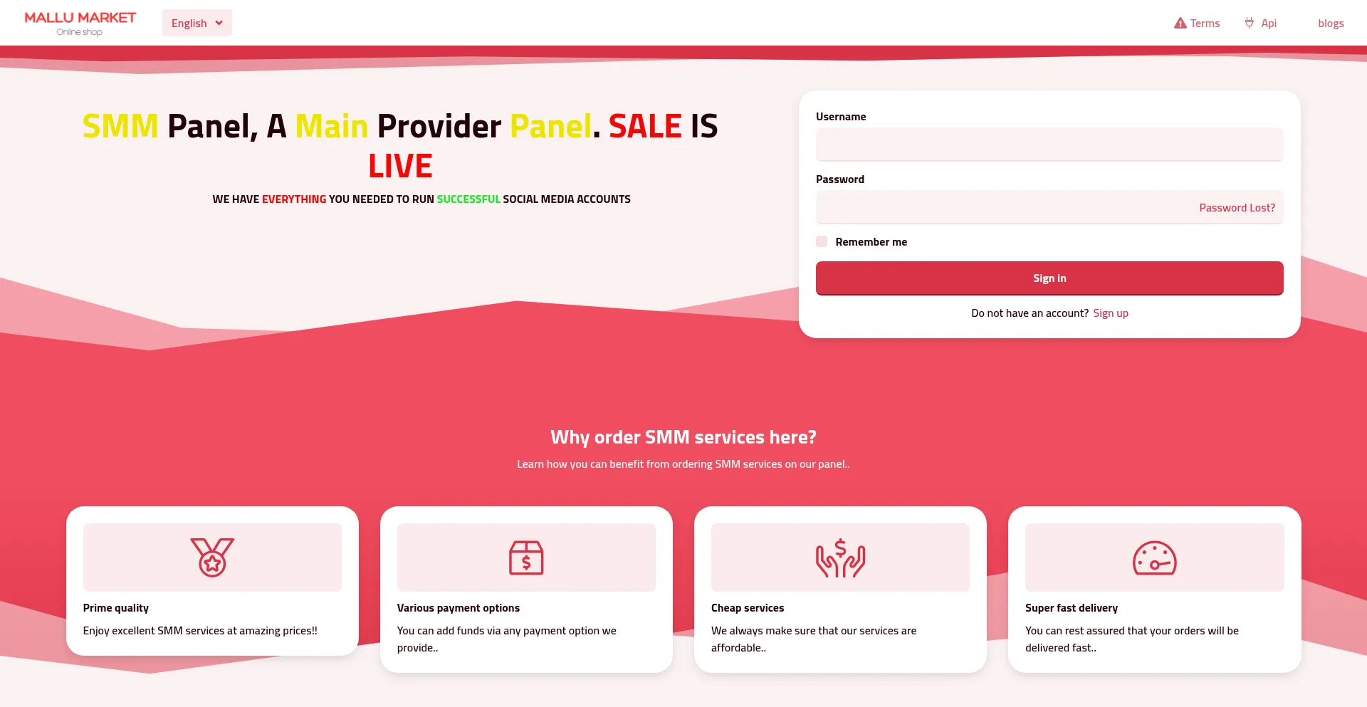 Mallumarkett.shop Screenshot