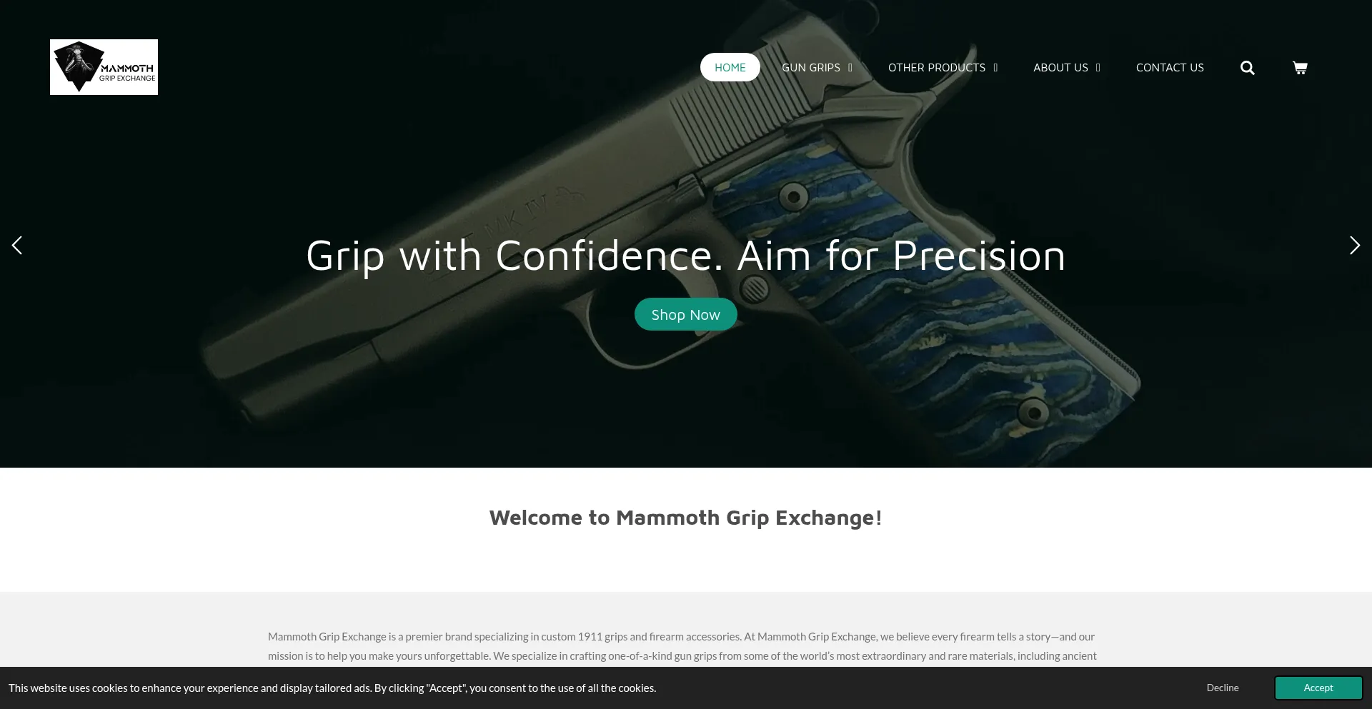 Mammothgripexchange.com Screenshot