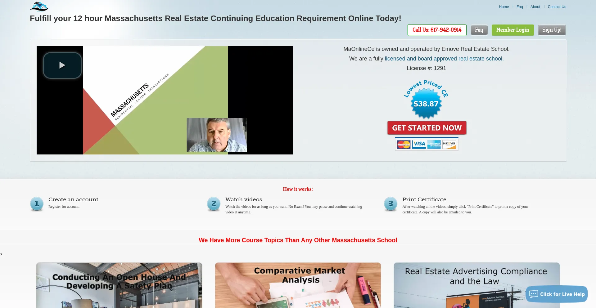 Website screenshot of Maonlinece.com