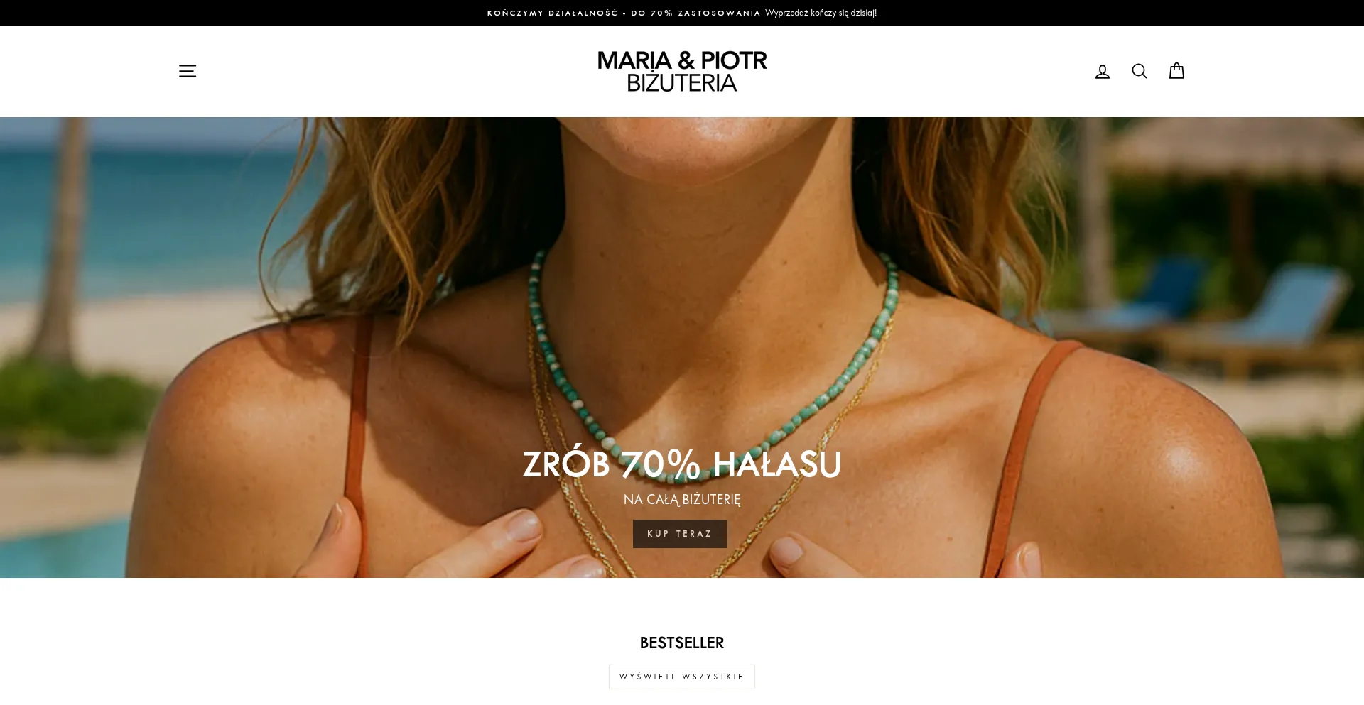 Website screenshot of Mariapiotr.pl