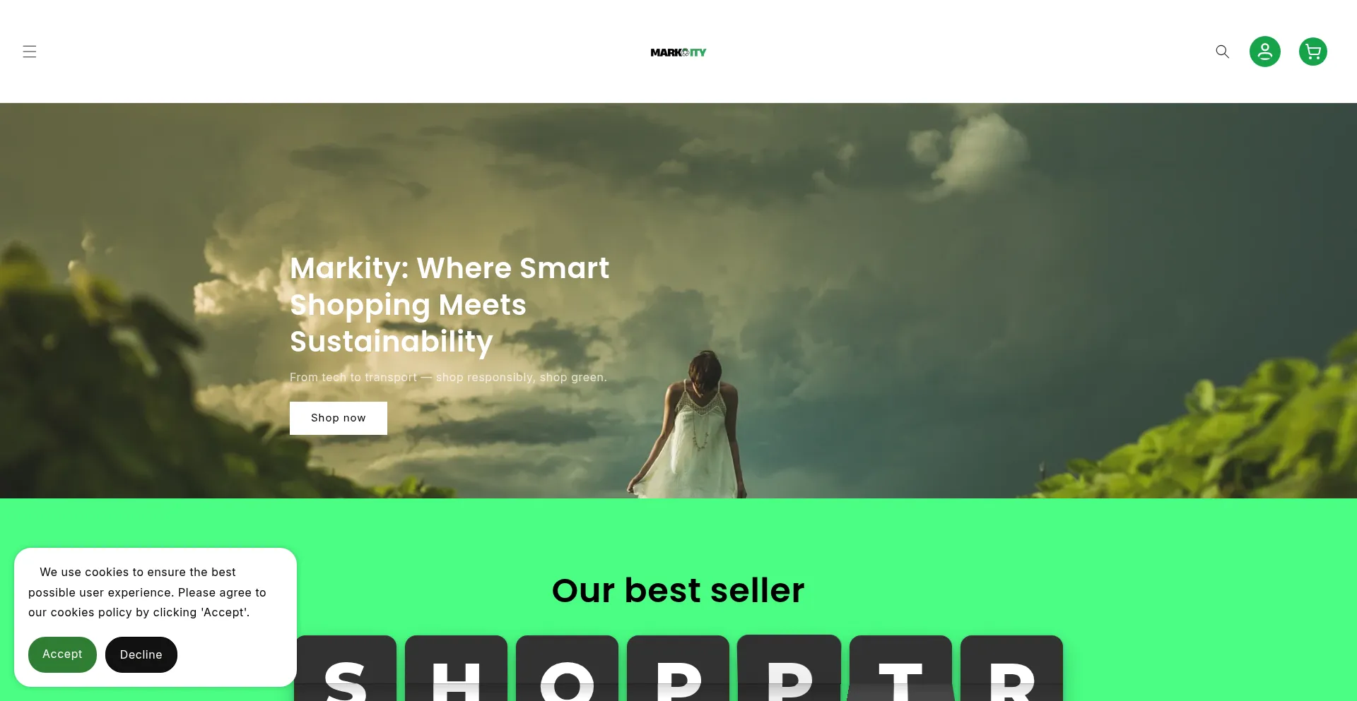 Markity.co.za Screenshot