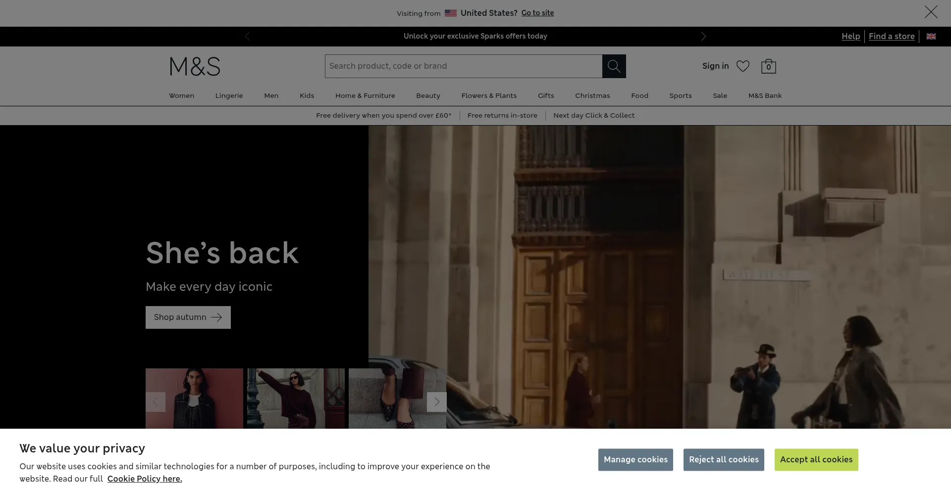 Marksandspencer.com Screenshot