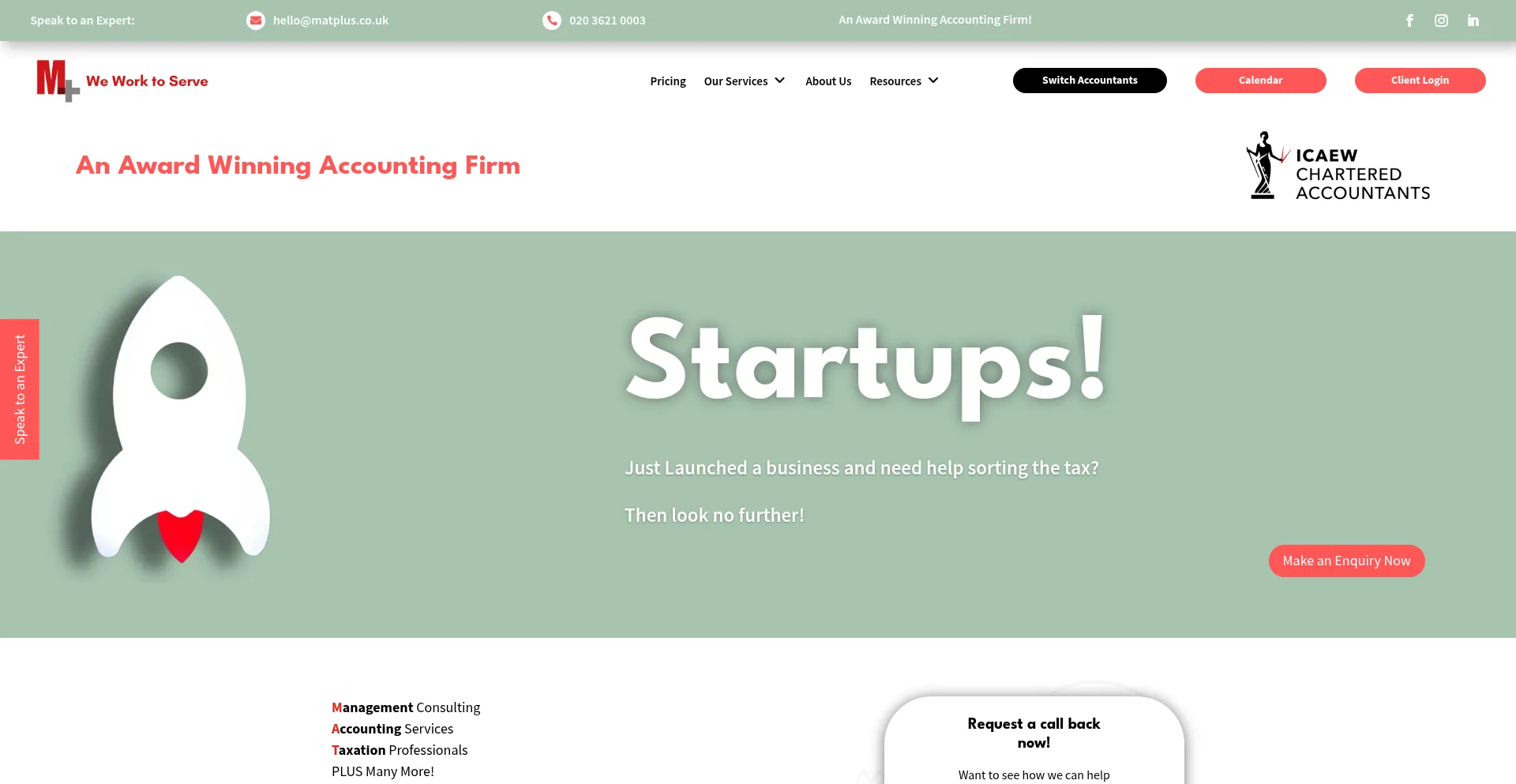 Website screenshot of Matplus.co.uk