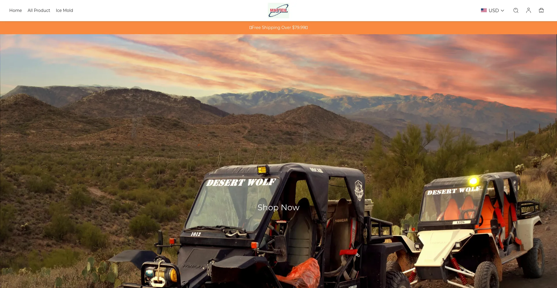 Website screenshot of Matteil.com