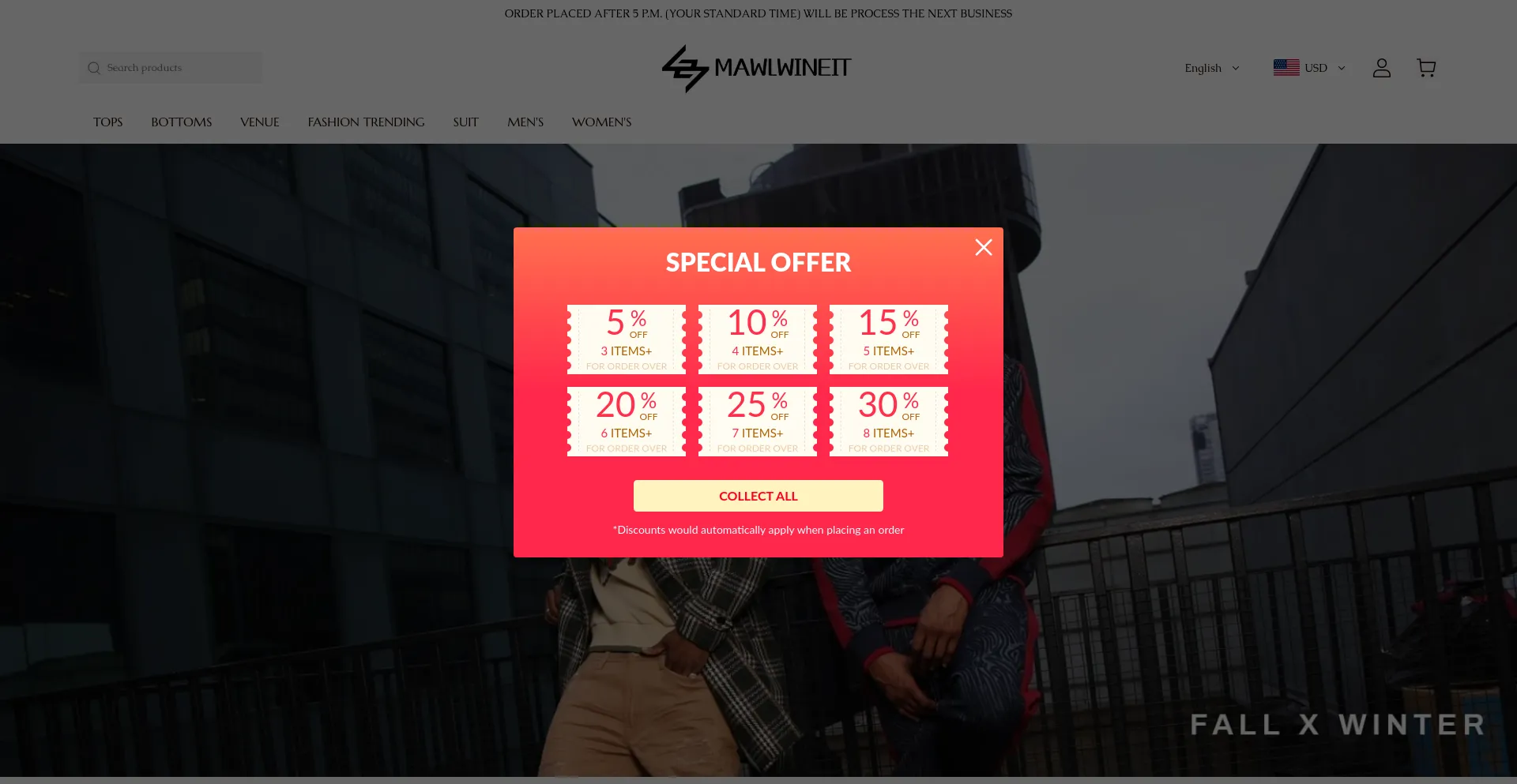 Website screenshot of Mawlwineit.com