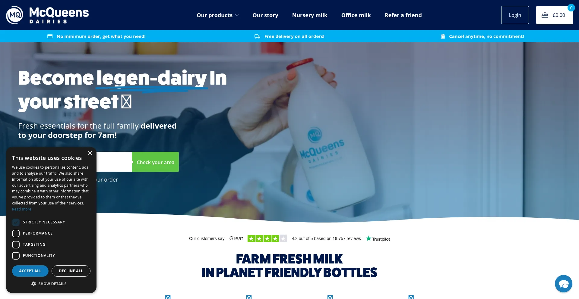 Ist Mcqueensdairies.co.uk sicher und vertrauenswürdig?