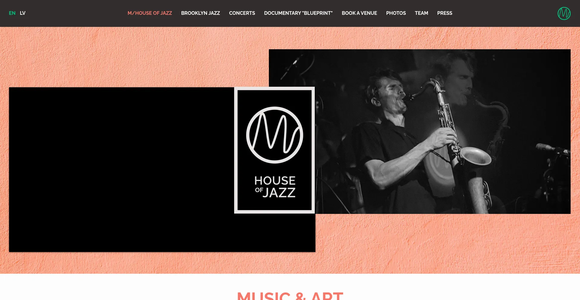 Website screenshot of Mdarbnica.lv