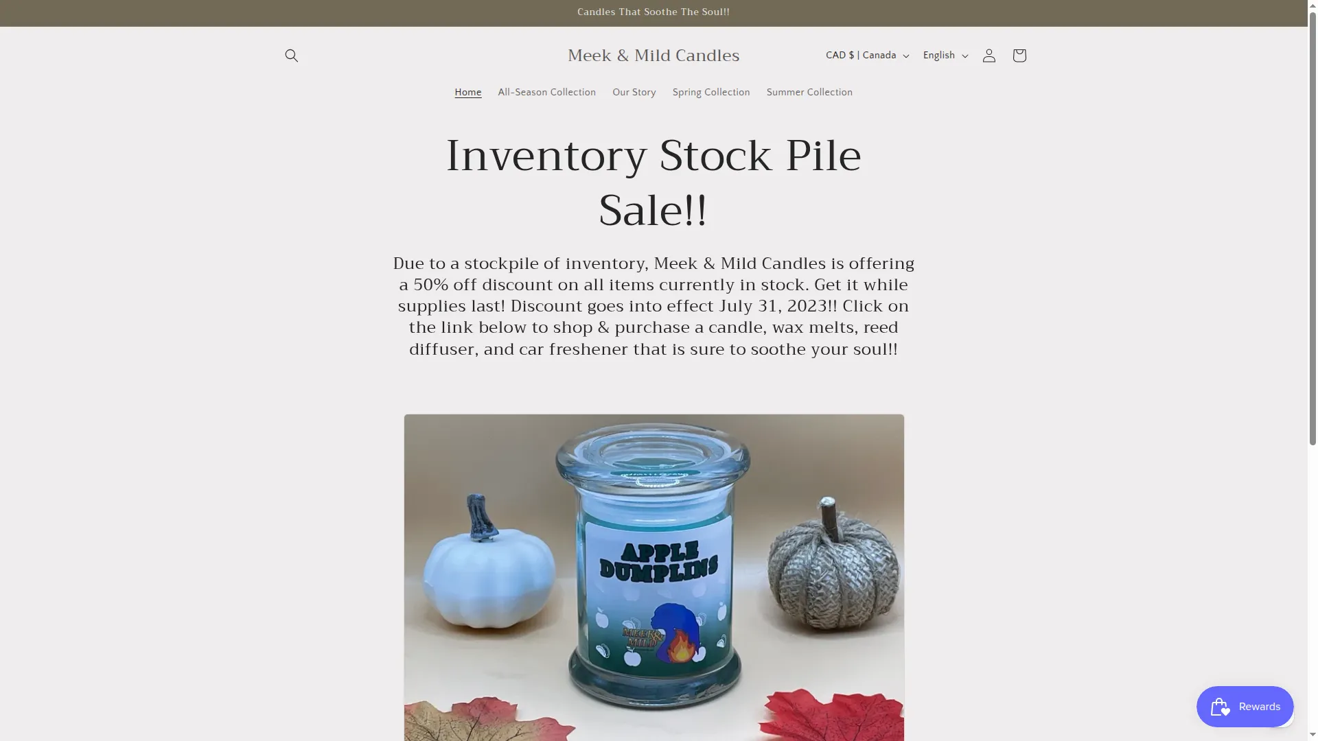 Meekandmildcandles.com
