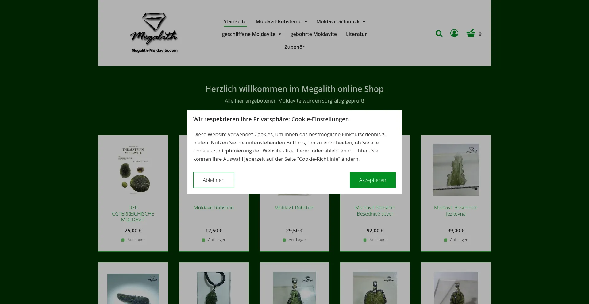 Ist Megalith-moldavite.com sicher und vertrauenswürdig?