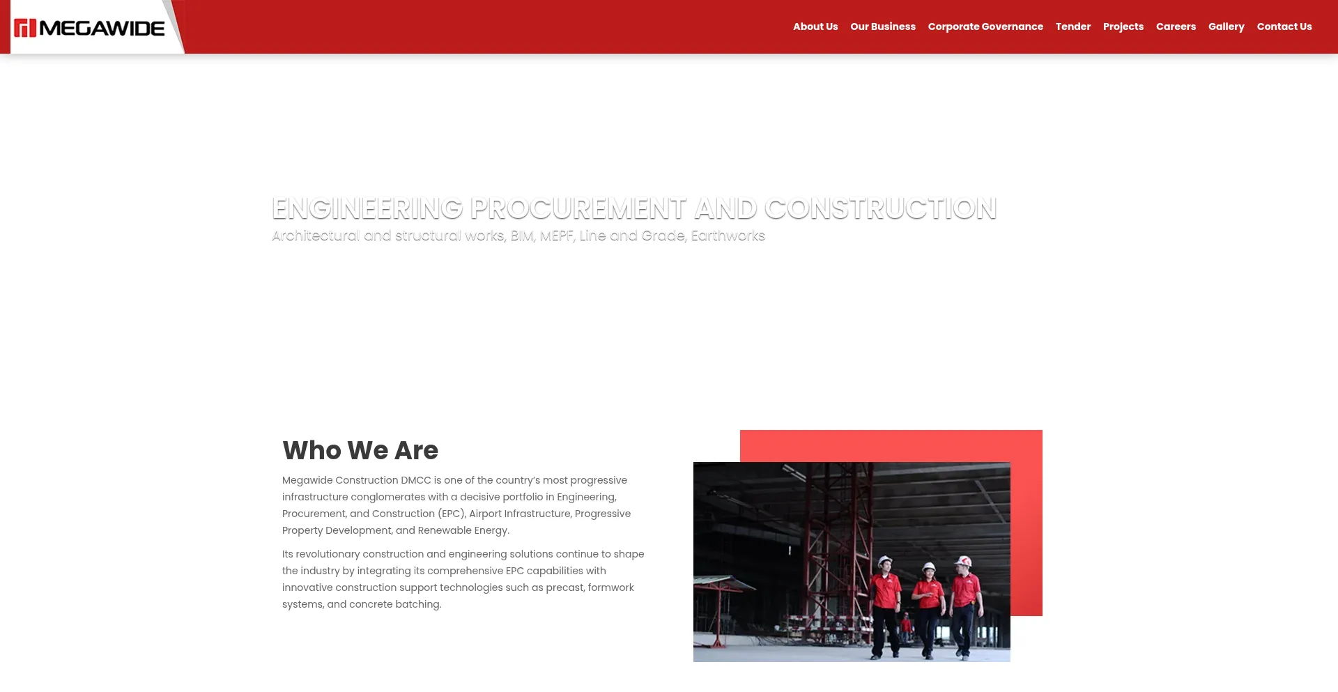 Website screenshot of Megawideindia.com