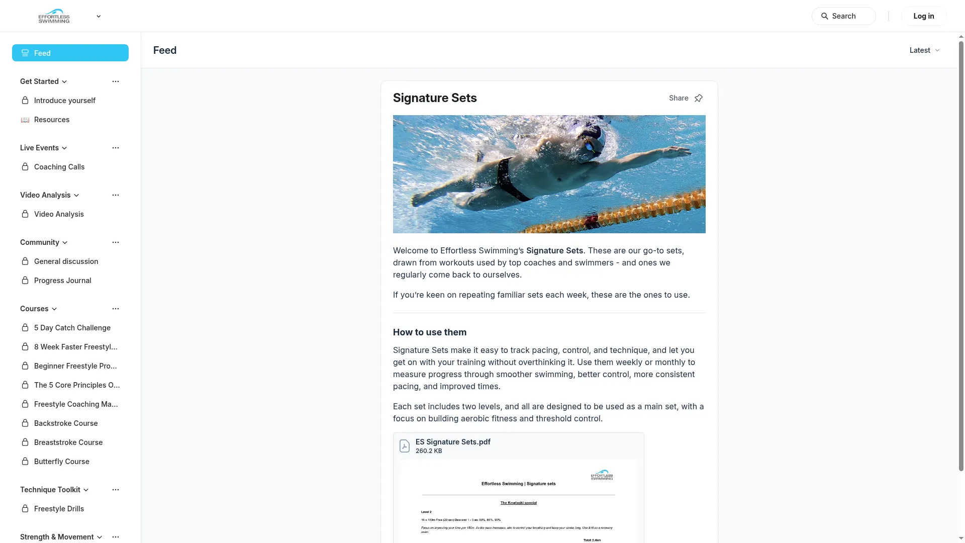 Members.effortlessswimming.com