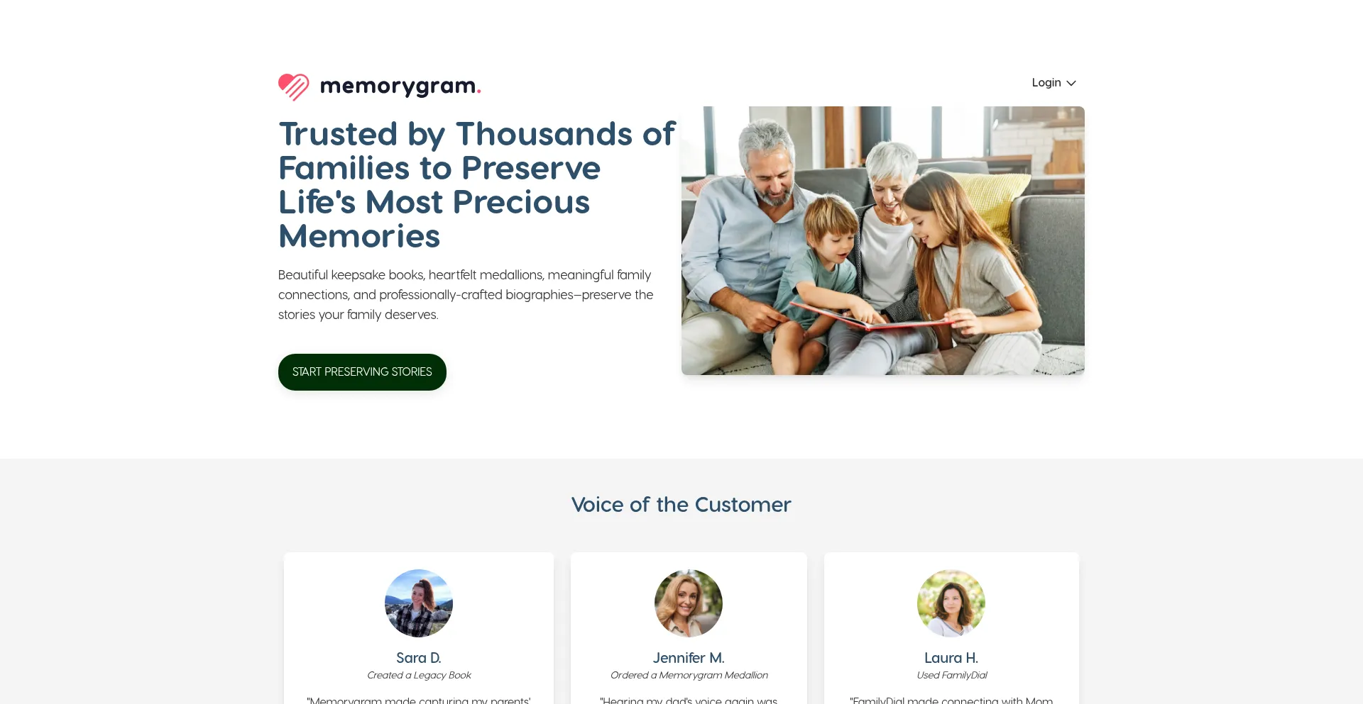 Memorygram.com Screenshot