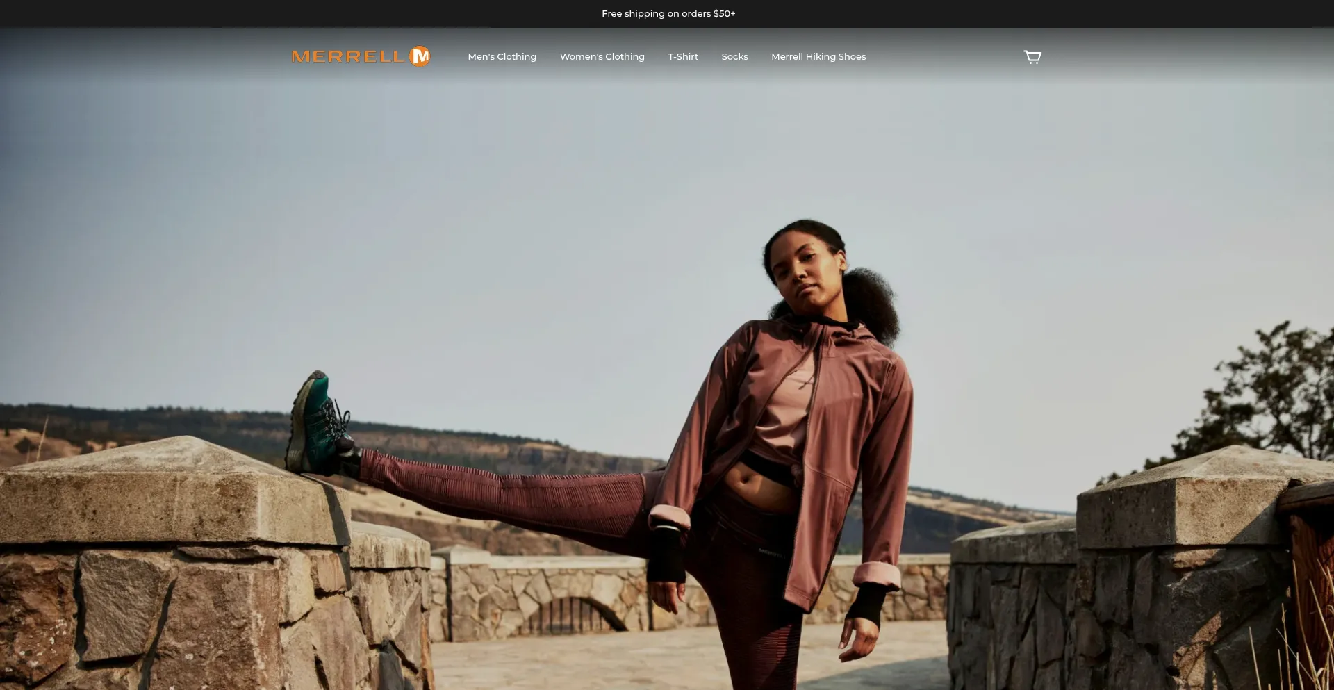 Website screenshot of Merrellstoreau.com