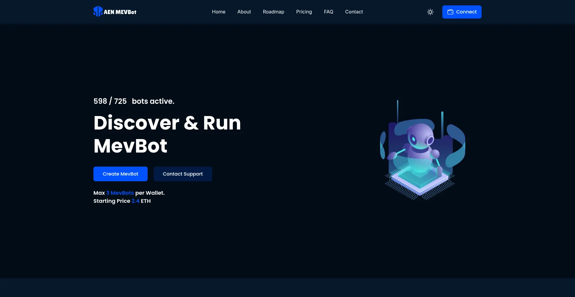 Website screenshot of Mevforage.com
