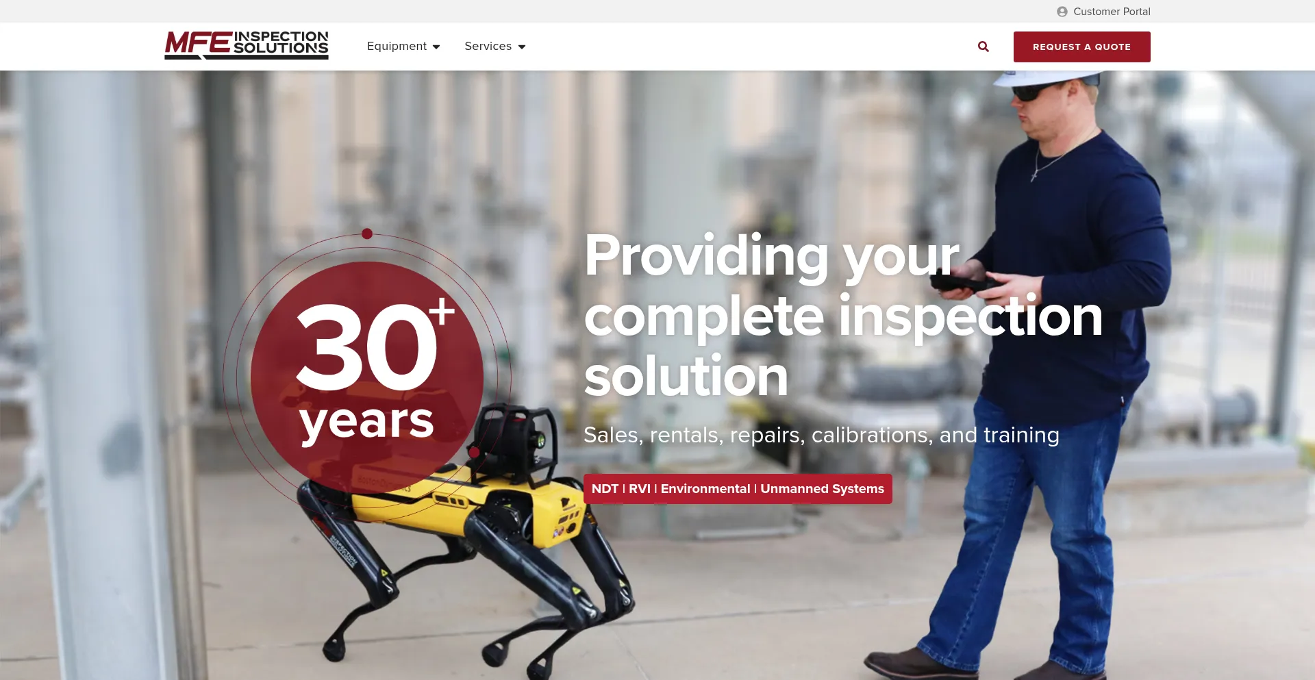 Website screenshot of Mfe-is.com