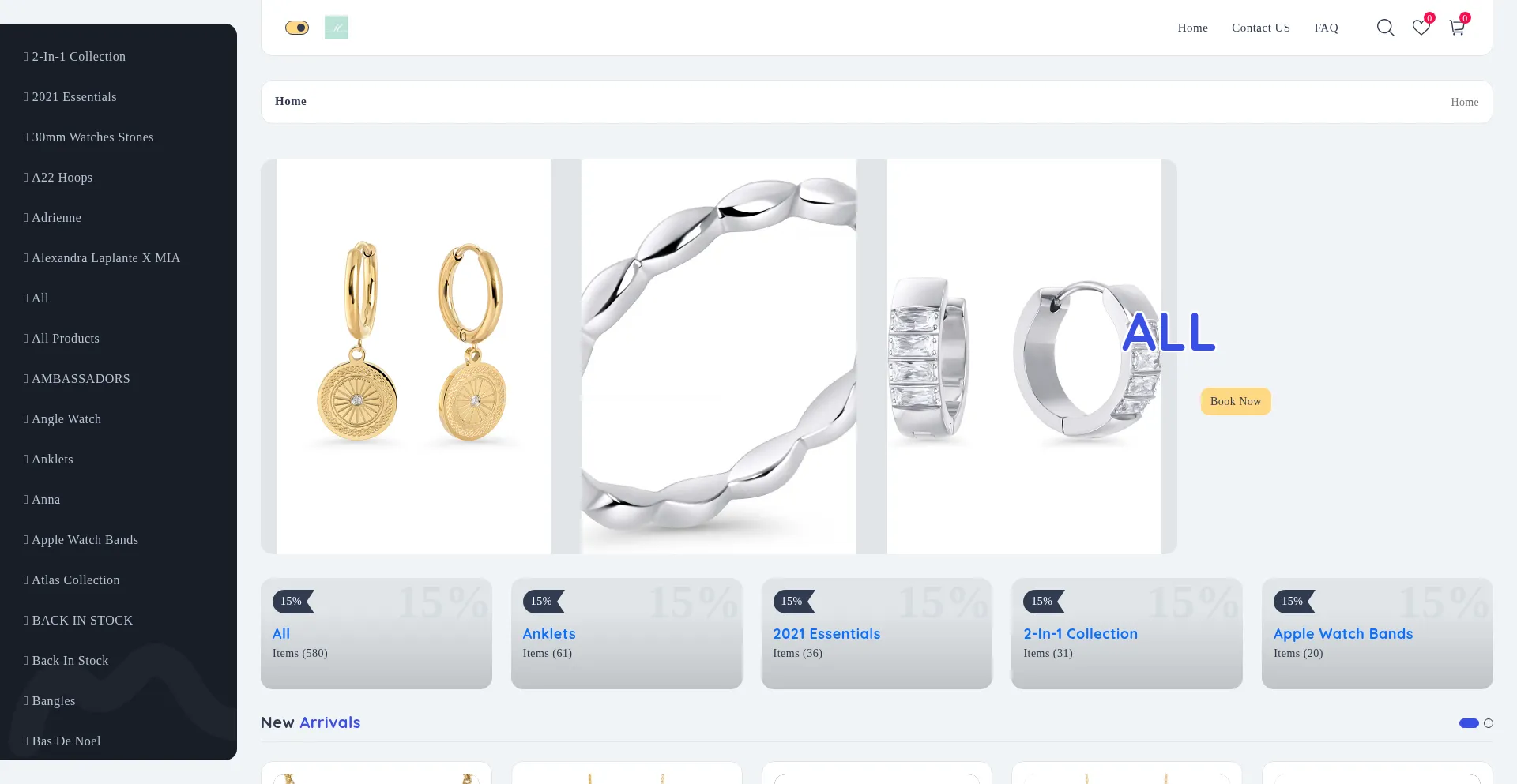 Website screenshot of Mia-bijoux-ca.shop