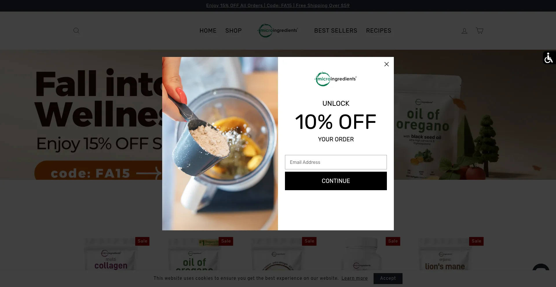 Microingredients.com Screenshot