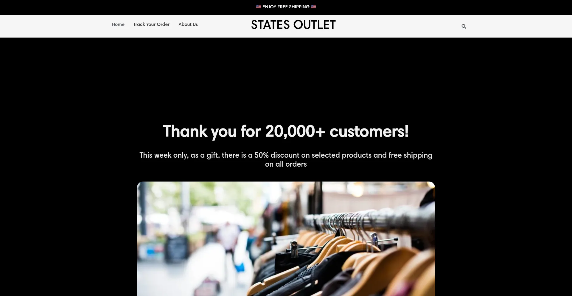 Website screenshot of Midoutlet.com