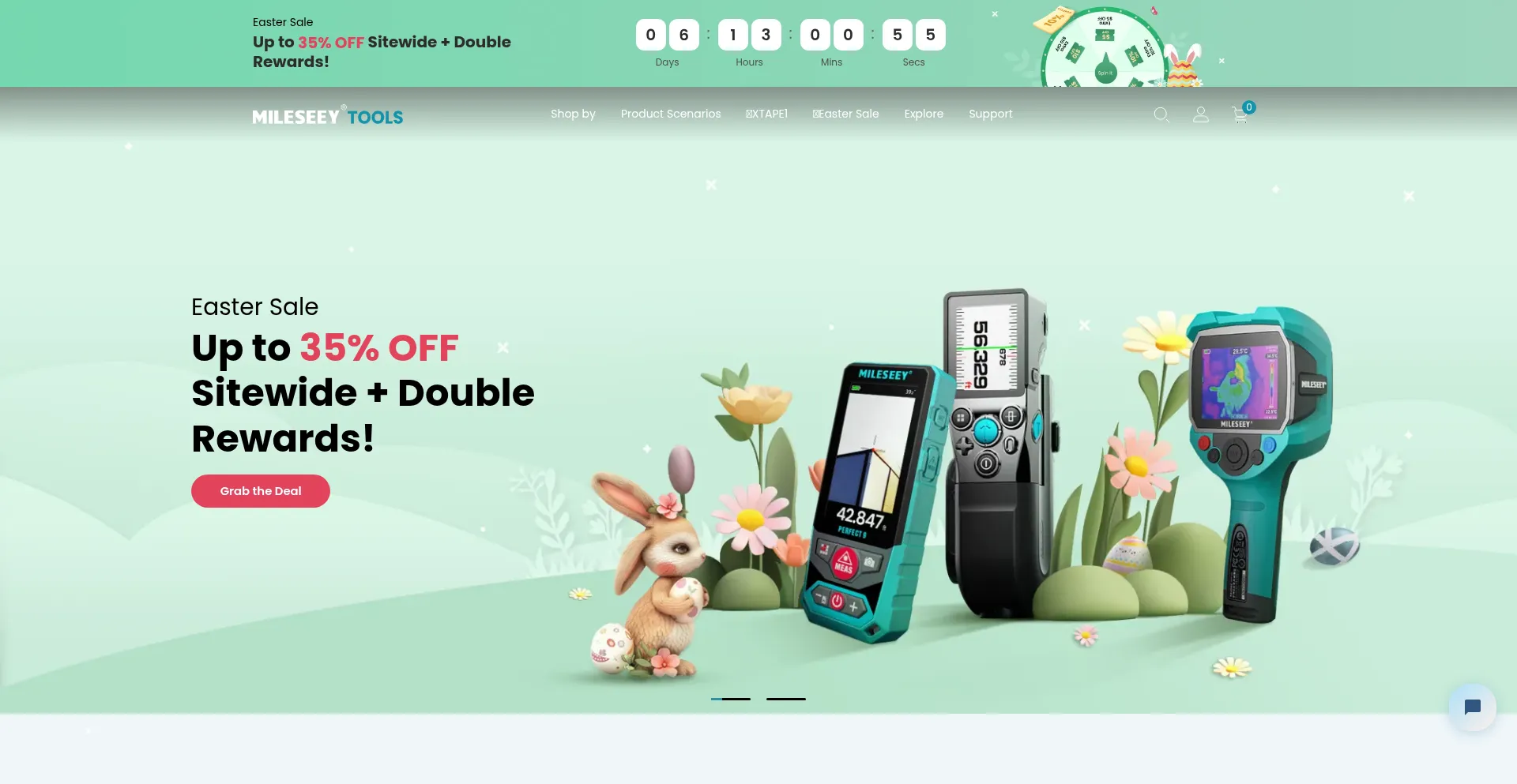 Website screenshot of Mileseeytools.com