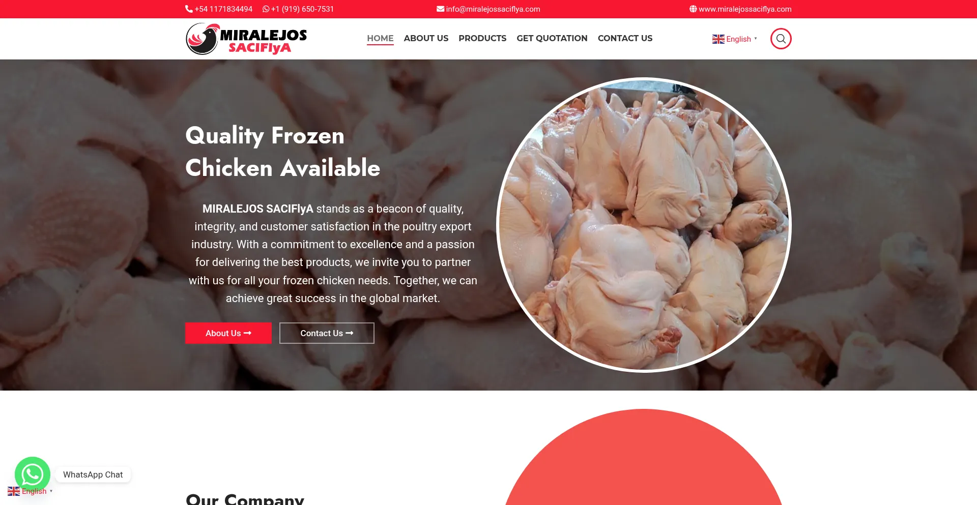 Website screenshot of Miralejossaciflya.com