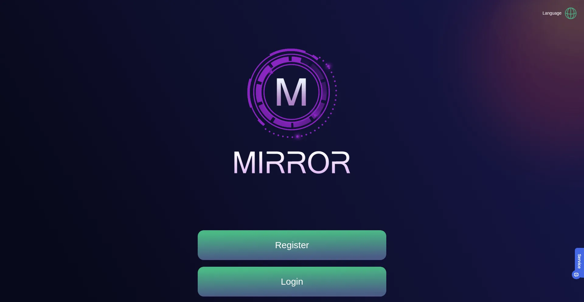 Website screenshot of Mirqi.com