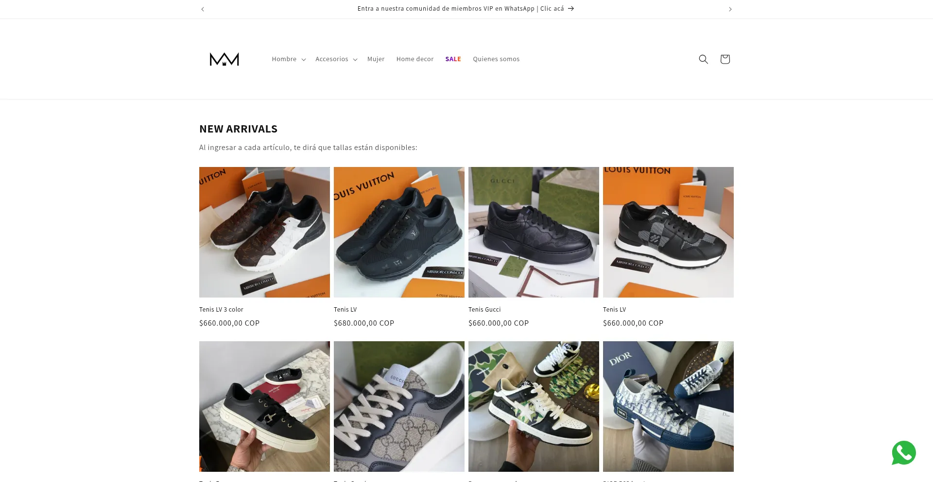 Website screenshot of Mirror.com.co