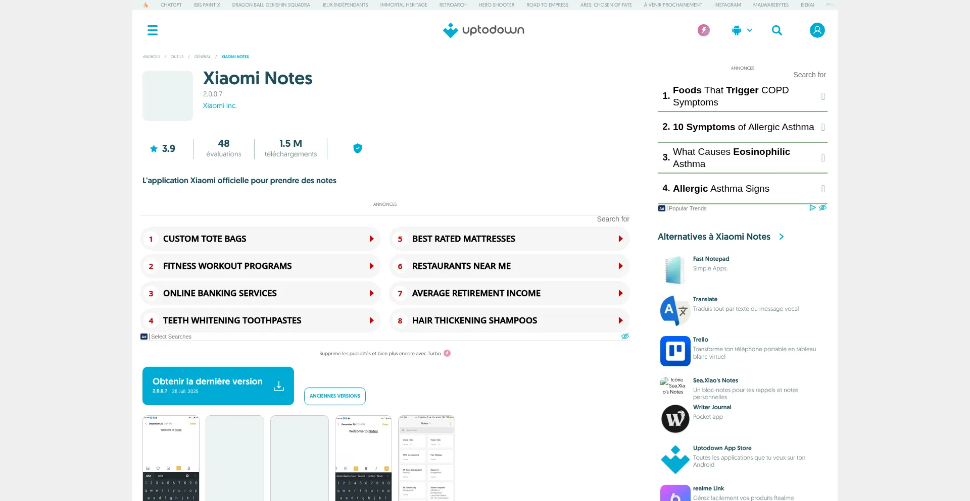 Ist Miui-notes.fr.uptodown.com sicher und vertrauenswürdig?