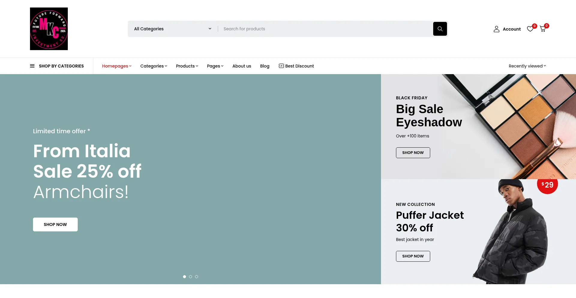 Website screenshot of Mkcfuture.com