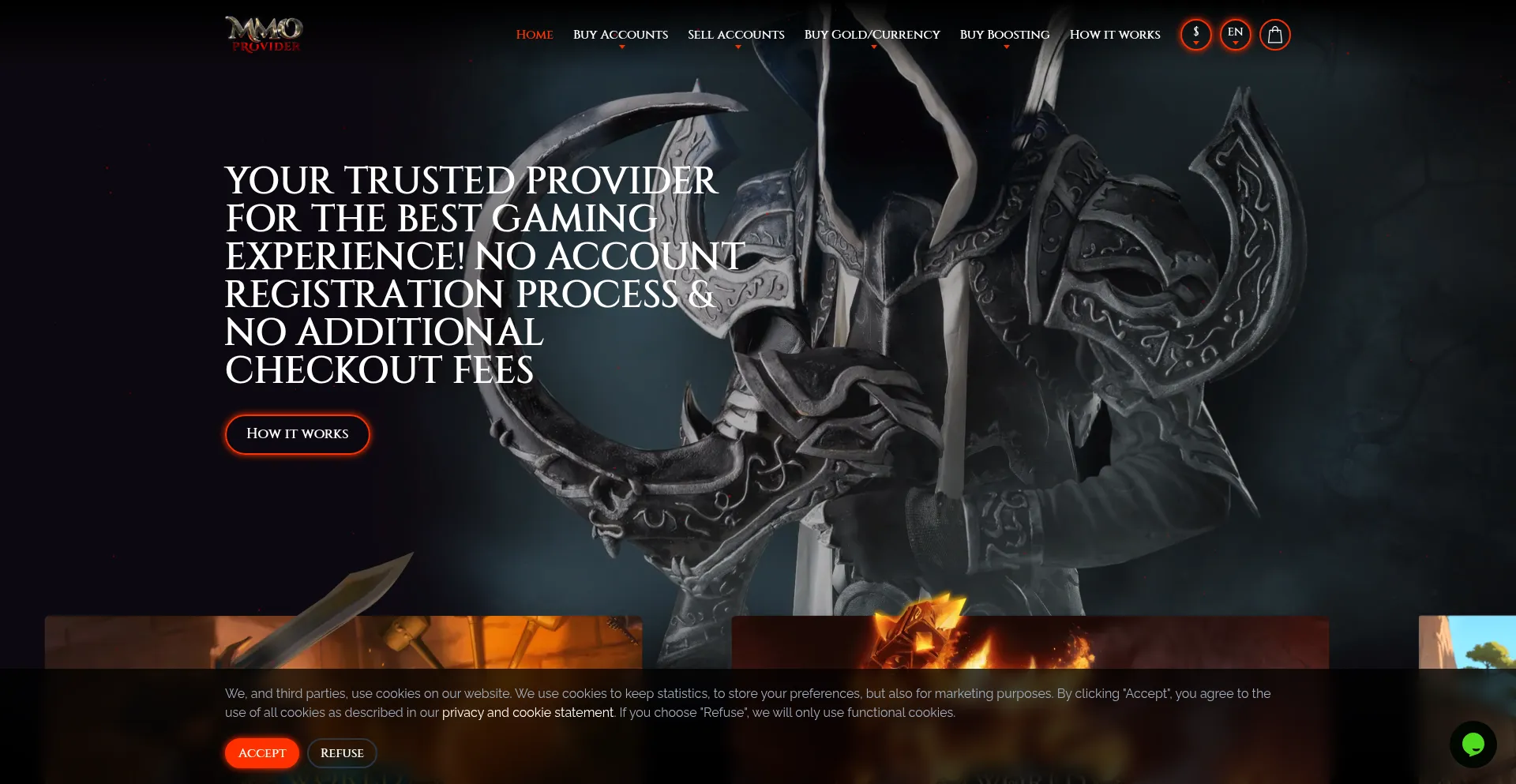 Mmoprovider.com Screenshot