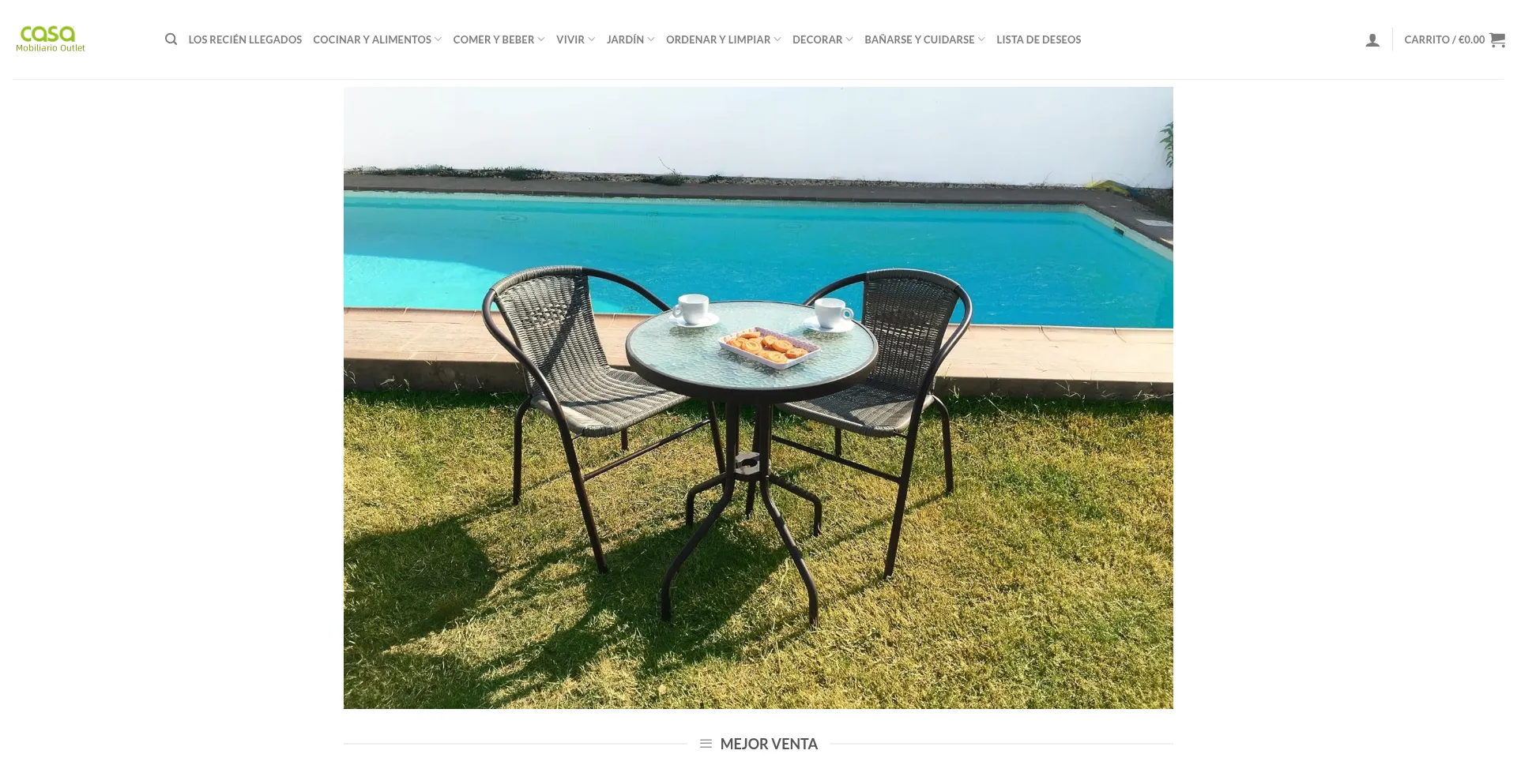 Website screenshot of Mobiliariooutlet.com