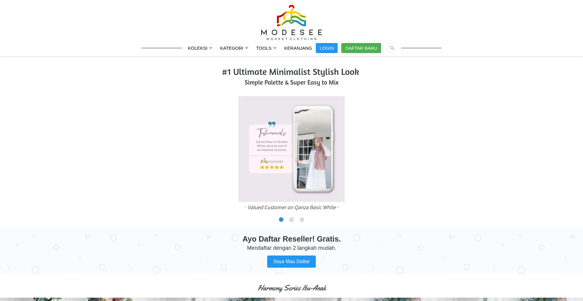 Modesee.com Screenshot