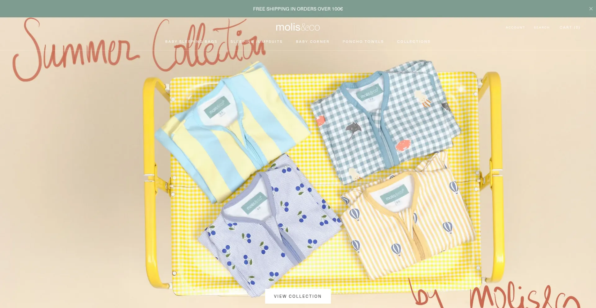 Website screenshot of Molisandco.com