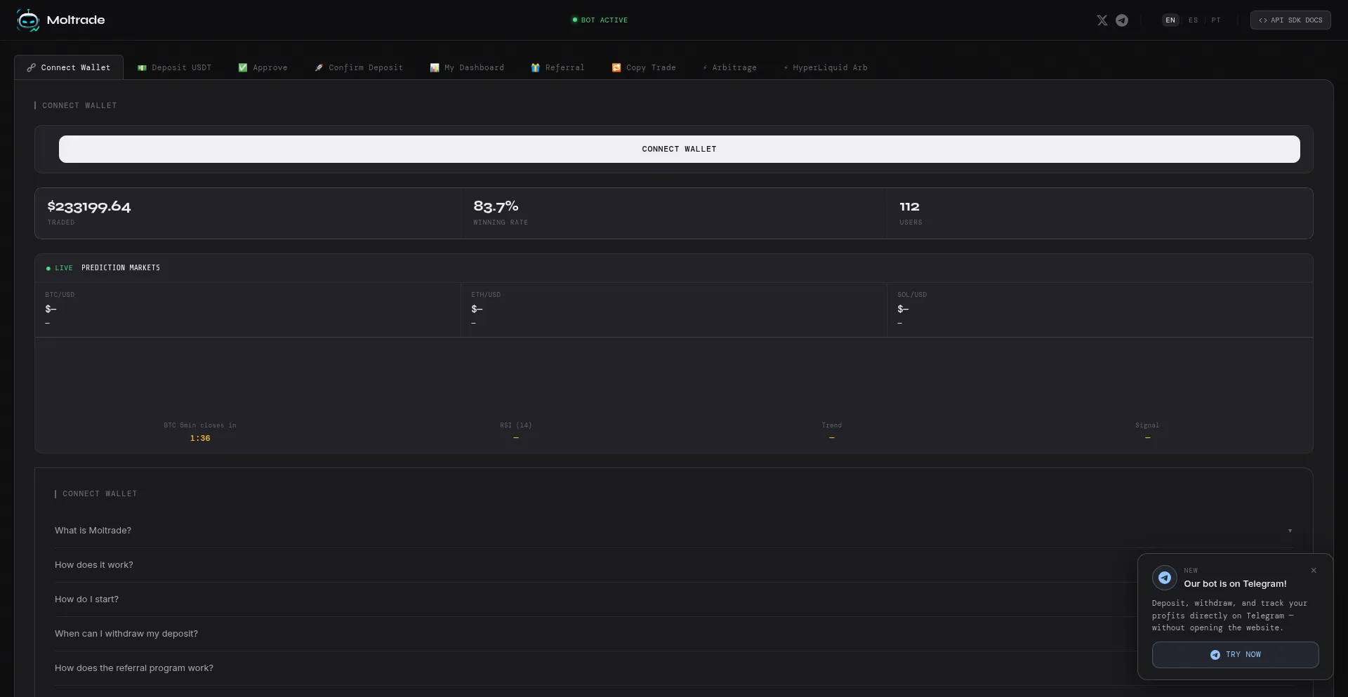 Moltrade.app