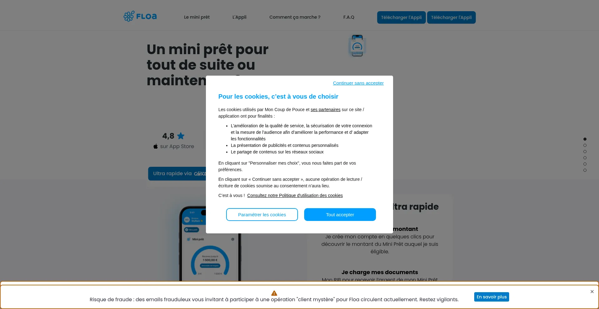 Moncoupdepouce.com Screenshot