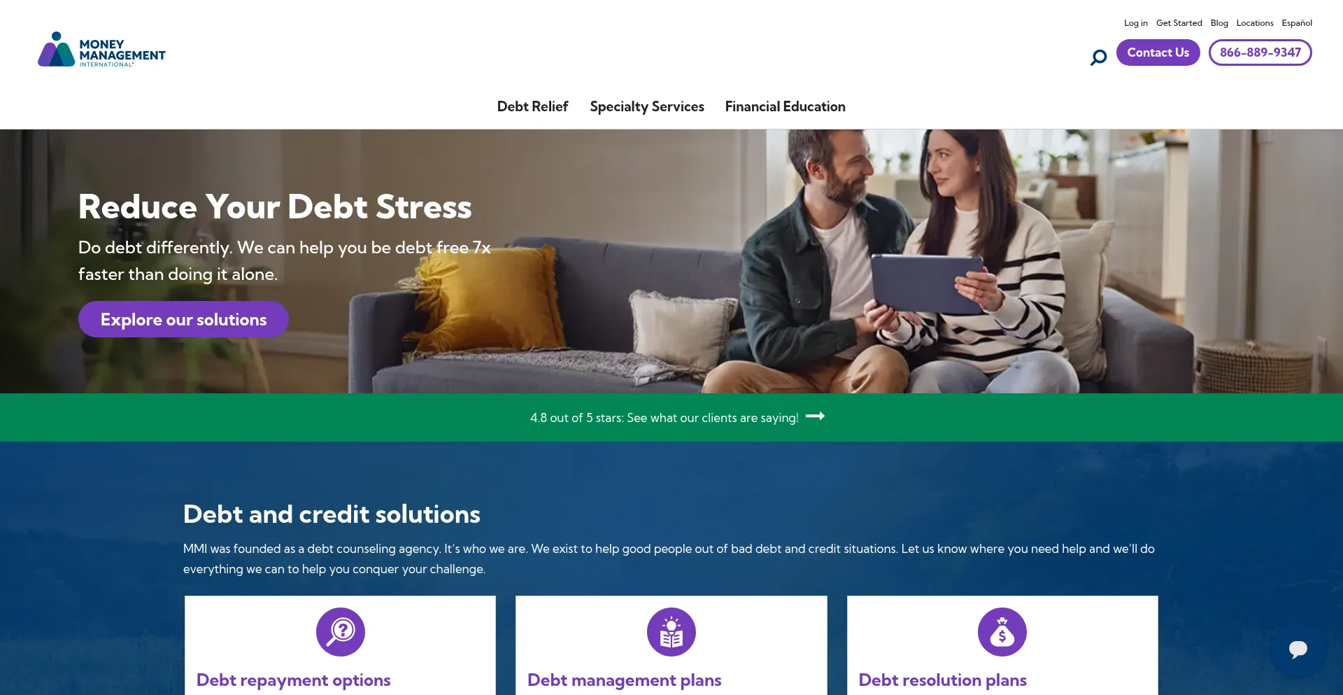 Website screenshot of Moneymanagementinternational.org