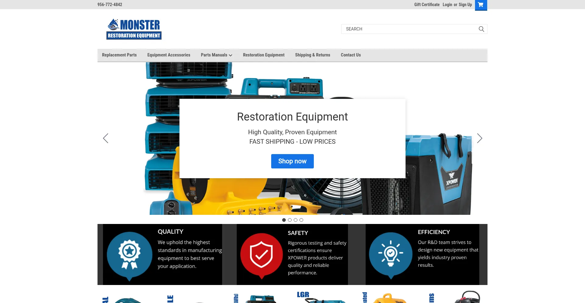 Monsterrestorationequipment.com