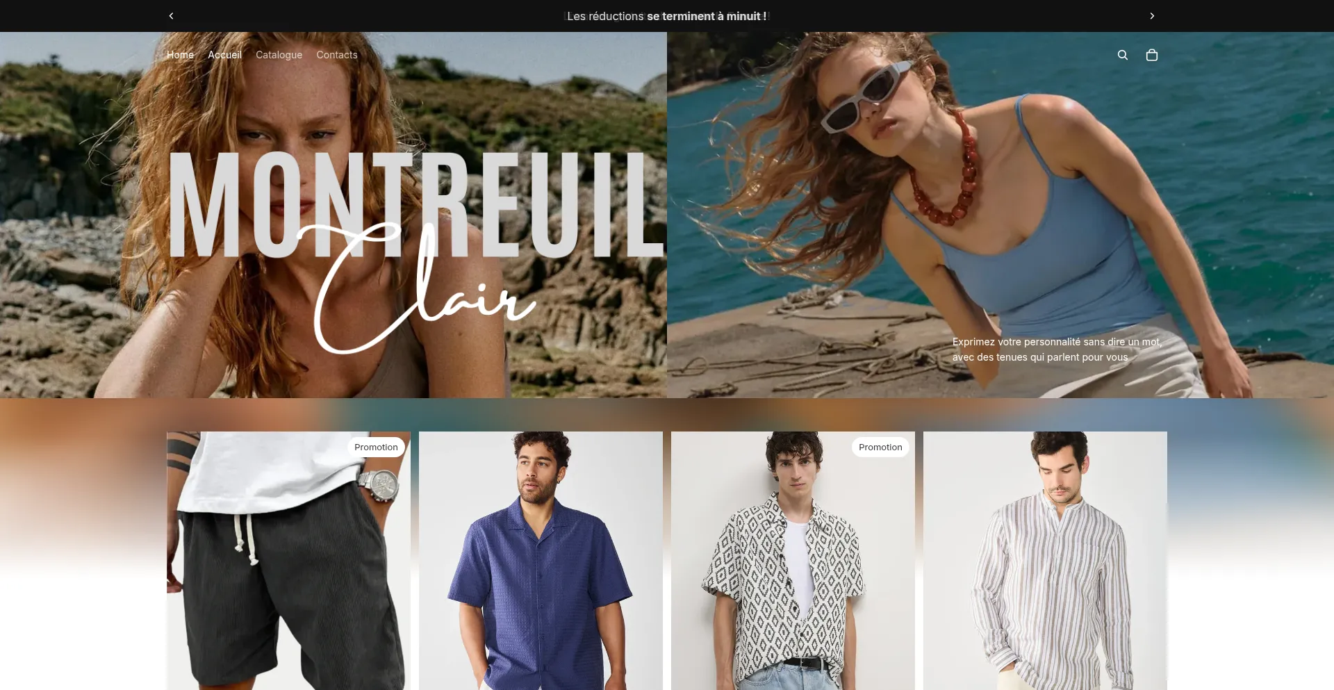 Website screenshot of Montreuilclair.com