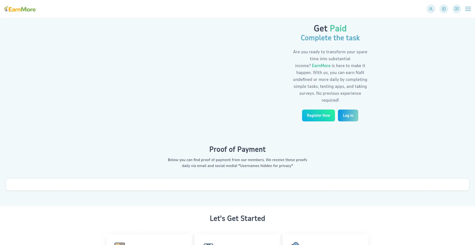 Website screenshot of Monyeveryday-csssgo.top