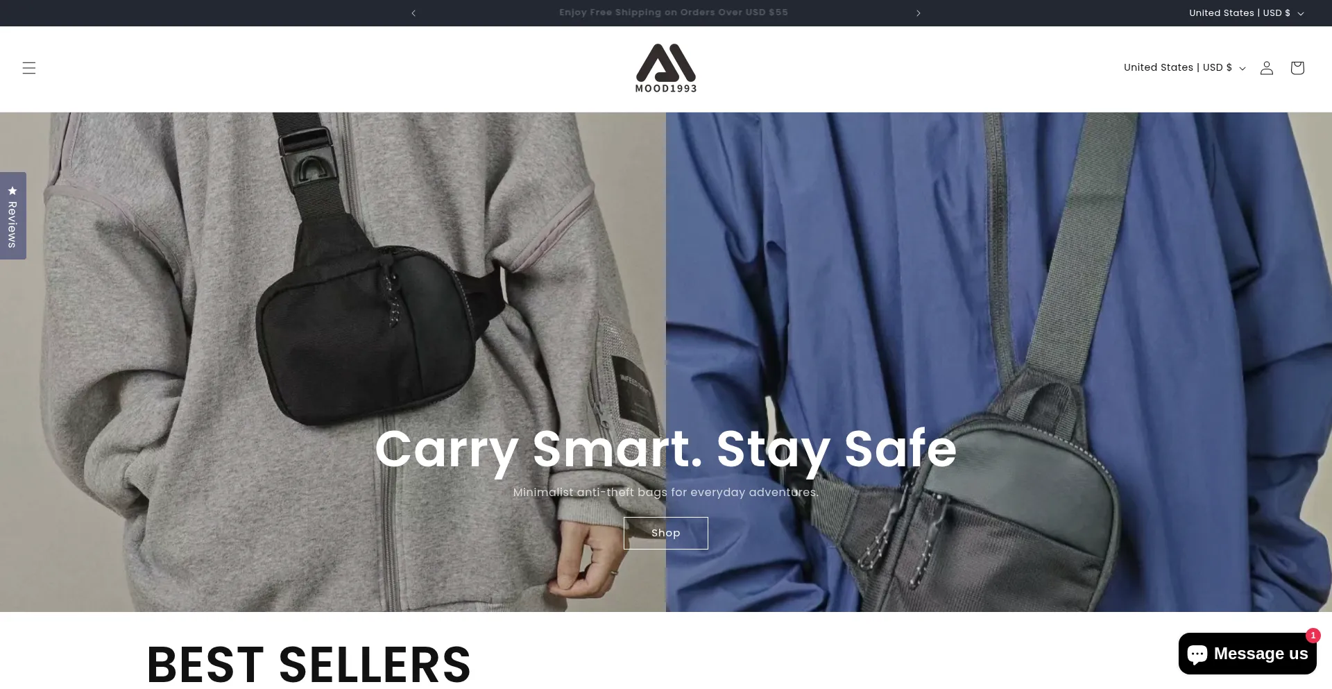 Website screenshot of Mood1993.com