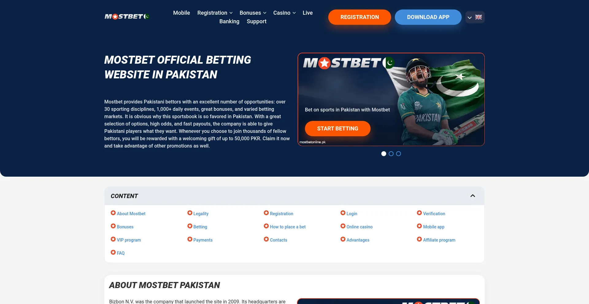 Mostbetonline.pk
