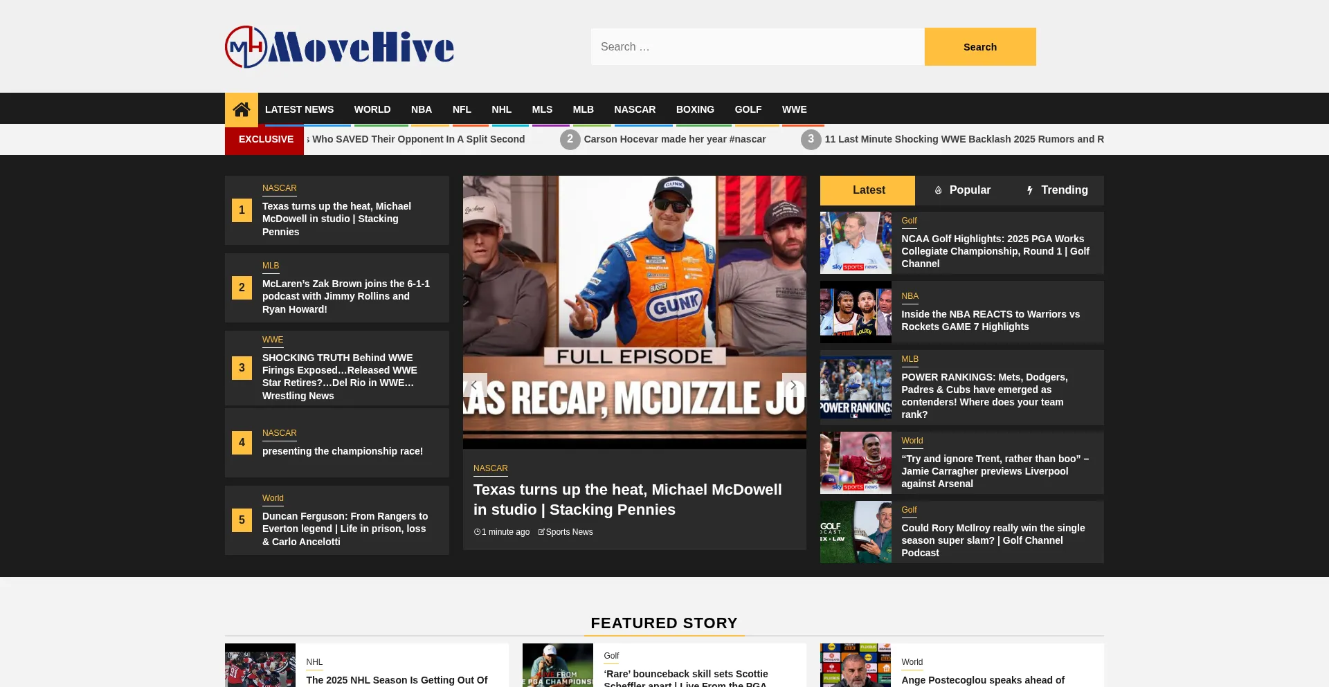 Website screenshot of Move-hive.com