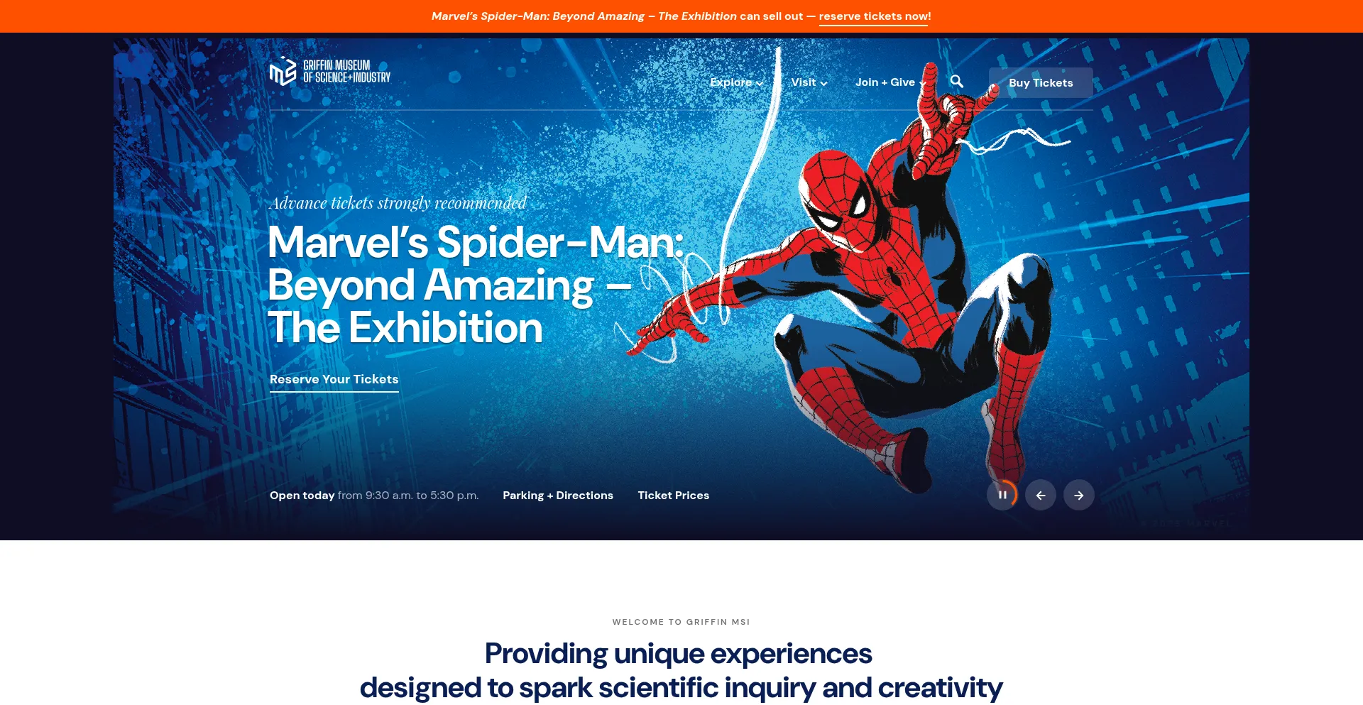 Website screenshot of Msichicago.org